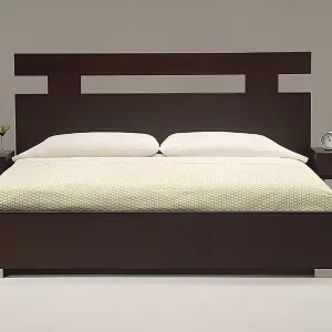 Classic Dark Wood Bed