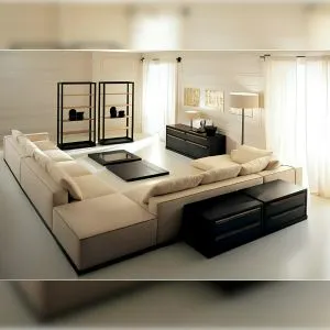 L-Shaped Sofa Set
