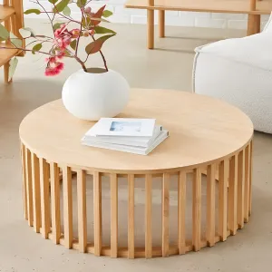 Solara Slatted Round Table