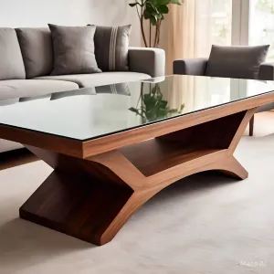 Sculpted Wood Table