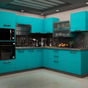 Aqua Modern Kitchen