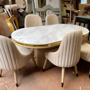 Marbel Round Dining Set