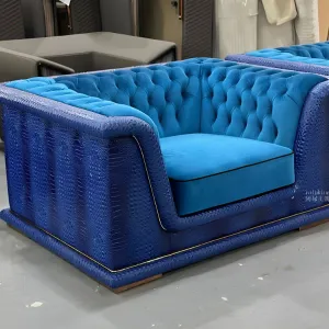 Azure Luxe Lounge Chair