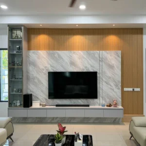 Modern Fluted TV Unit