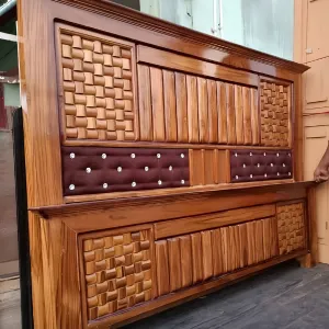 Royal Teak Carved Bed
