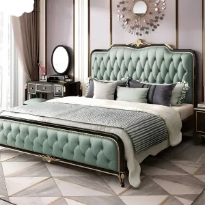 Emerald Green Luxury Bed